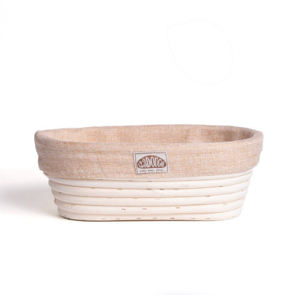13" Oblong Proofing Bread Basket with Liner