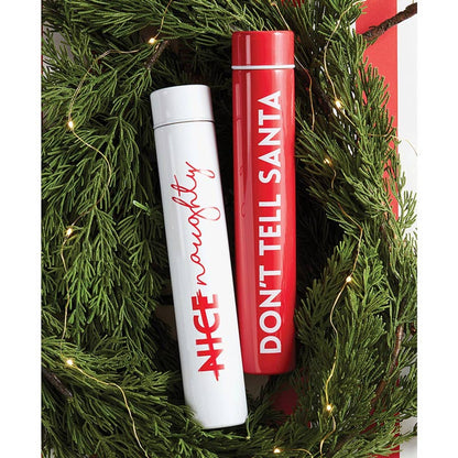 Flask Bottle - Don't Tell Santa