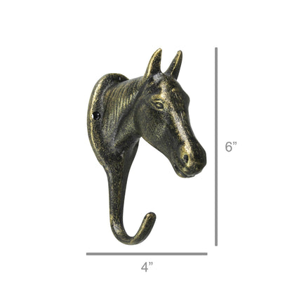 Horse Wall Hook, Cast Iron