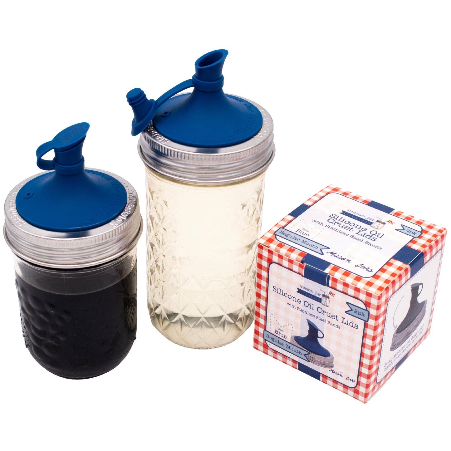 Silicone Oil Cruet Pour Lid for Mason Jars