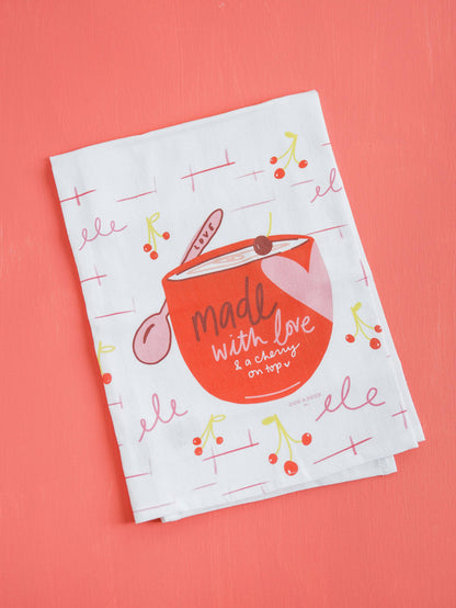 Cherry On Top Flour Sack Towel