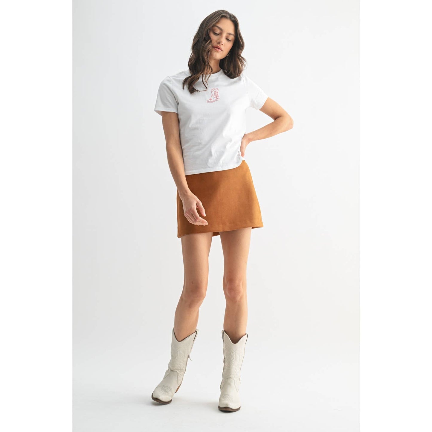 WESTERN EMBROIDERED KNIT TOP