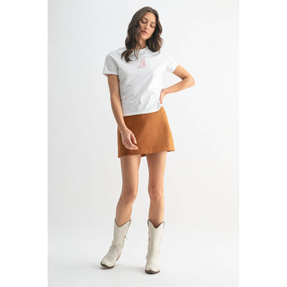 WESTERN EMBROIDERED KNIT TOP