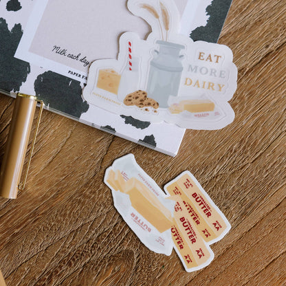 Eat More Dairy Clear Decal Sticker