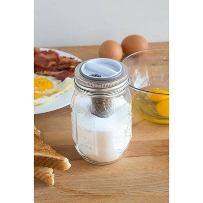 Jarware Salt and Pepper Shaker for Regular Mouth Mason Jar