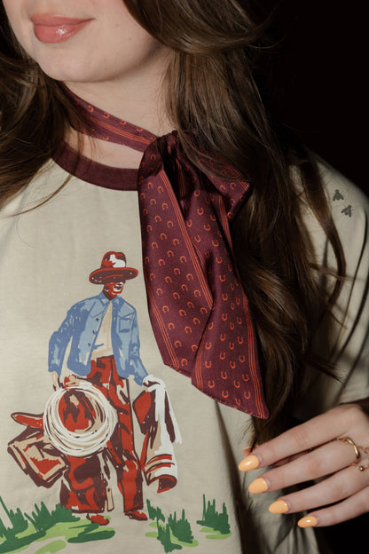 My Lucky Twilly Scarf in Wine