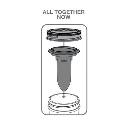 Jarware Salt and Pepper Shaker for Regular Mouth Mason Jar