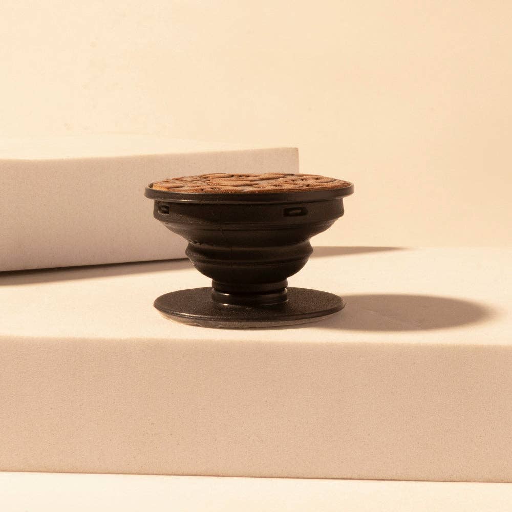 Magnolia Trail Phone Socket for Women in brown with handtooled detail for everyday use