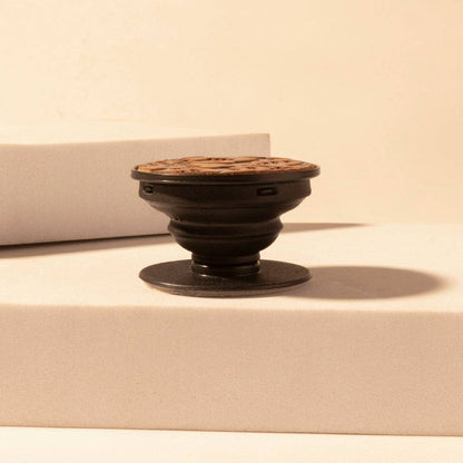 Magnolia Trail Phone Socket for Women in brown with handtooled detail for everyday use